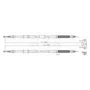 Apec Handbrake Cable Left Rear CAB1461