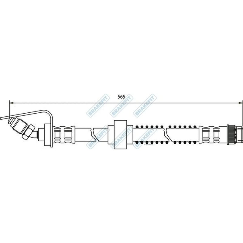 Apec Brake Hydraulic Hose Line Front BHO4096