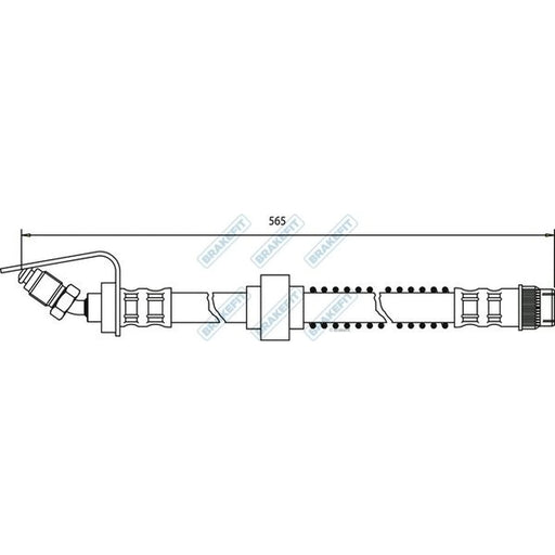 Apec Brake Hydraulic Hose Line Front BHO4096
