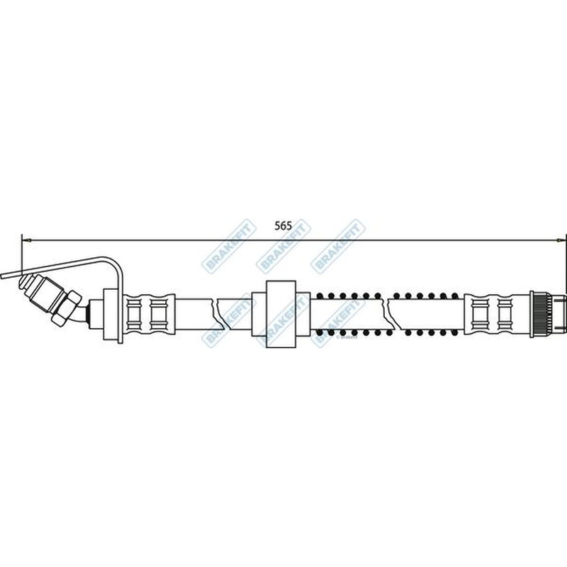 Apec Brake Hydraulic Hose Line Front BHO4096