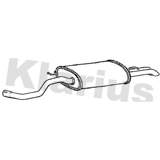 Klarius Box With Tail Pipe Rear VW663K