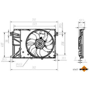 NRF Engine Cooling Fan 470077
