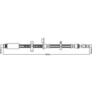 Juratek Brake Hydraulic Hose Line Front JBH1198