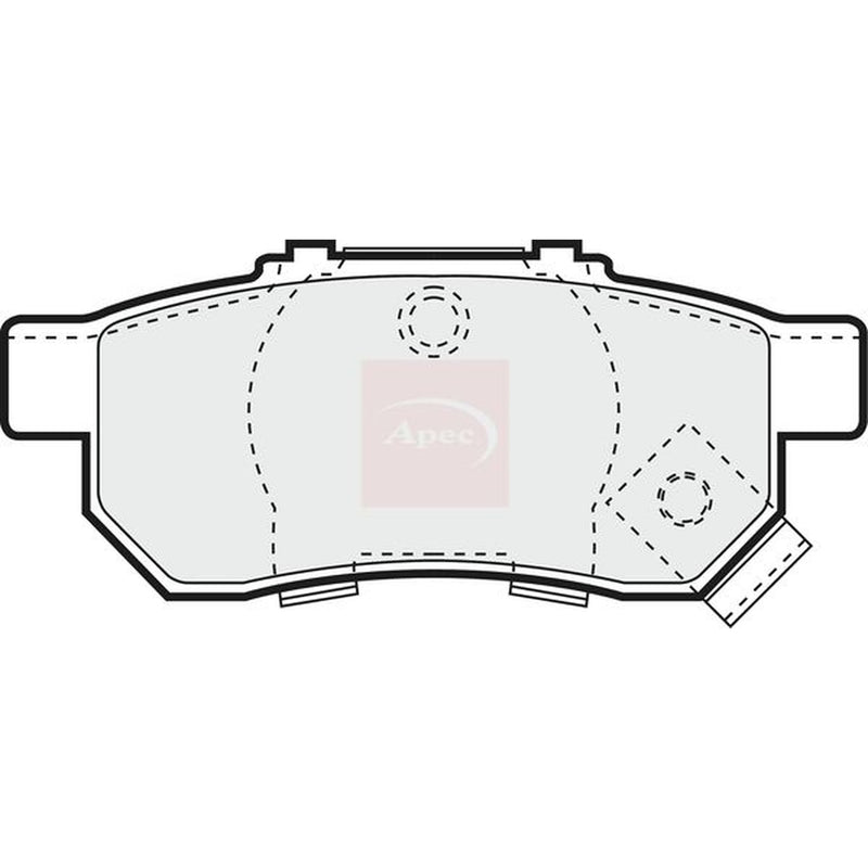 Apec Rear Brake Pad Set PAD1009