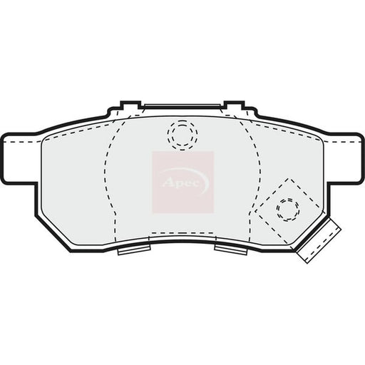 Apec Rear Brake Pad Set PAD1009