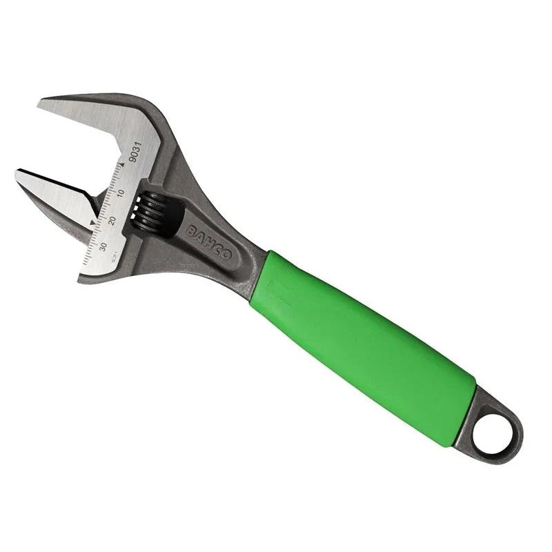Bahco 9031 ERGO™ Extra Wide Jaw Adjustable Wrench Phosphate Green 218mm