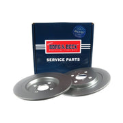 Borg & Beck 2 x Solid Rear Brake Discs BBD4601