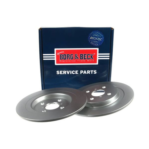Borg & Beck 2 x Solid Rear Brake Discs BBD4601