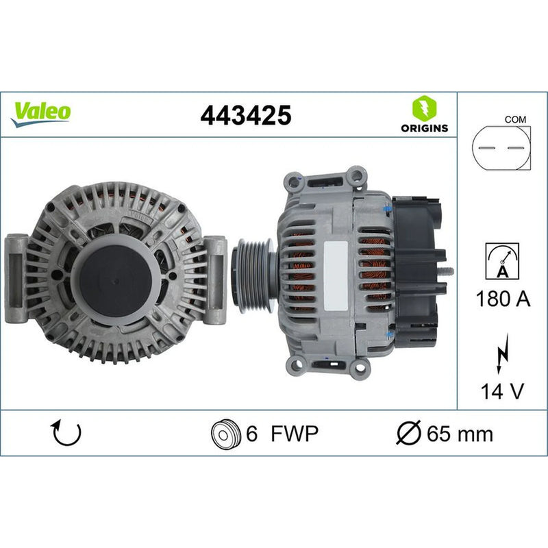 Valeo Car Alternator 12V 443425