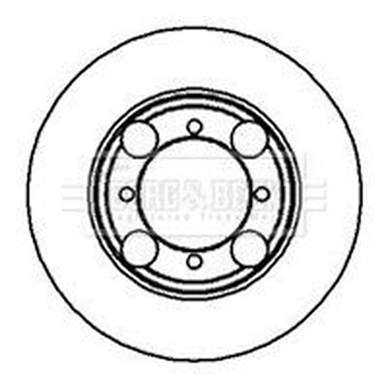 Borg & Beck 2 x Vented Front Brake Discs BBD4989