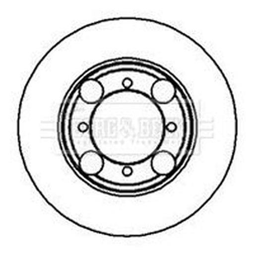 Borg & Beck 2 x Vented Front Brake Discs BBD4989