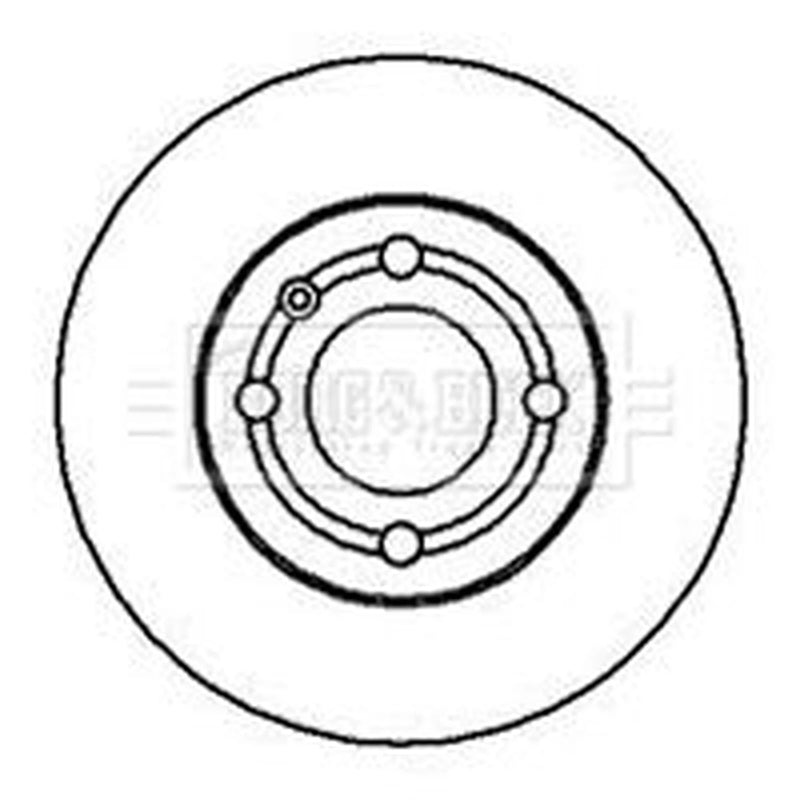 Borg & Beck 2 x Vented Front Brake Discs BBD5109