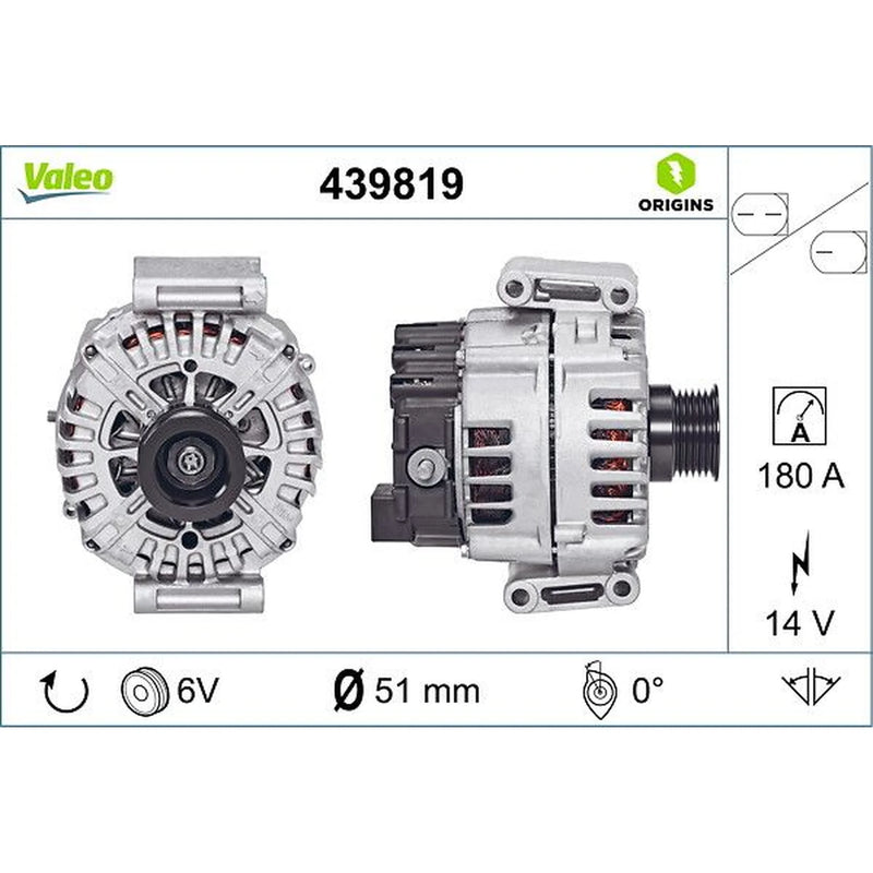 Valeo Car Alternator 12V 439819
