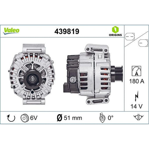 Valeo Car Alternator 12V 439819