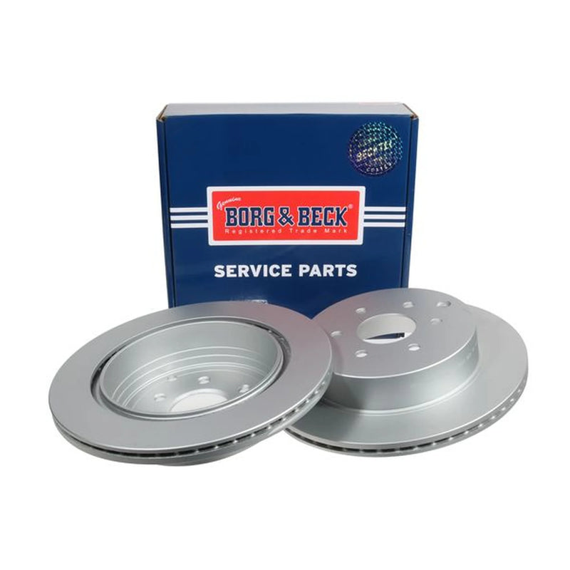 Borg & Beck 2 x Vented Rear Brake Discs BBD5601