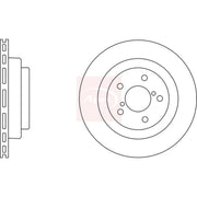 Apec 2 x Vented Rear Brake Discs DSK2456