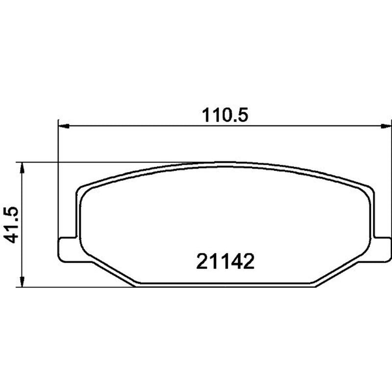 DON Front Brake Pad Set PCP1274