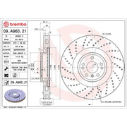 Brembo 2 x Perforated/Vented Front Brake Discs 09.A960.21