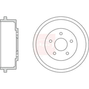 Apec Brake Drum Assembly Rear DRM9927