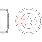 Apec Brake Drum Assembly Rear DRM9927
