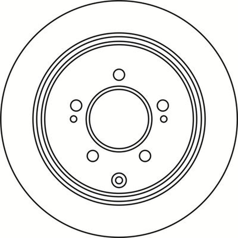 Abtex 2 x Solid Rear Brake Discs BD2013S