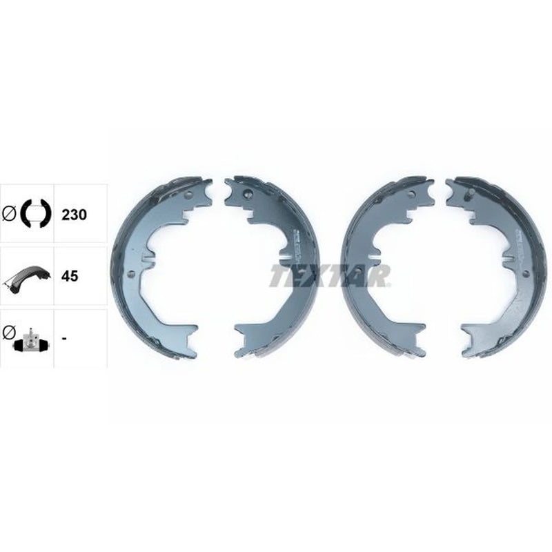 Textar Parking Brake Shoe Set 91066200