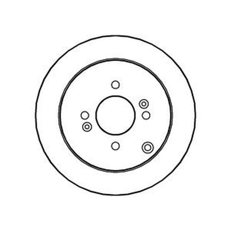 Abtex 2 x Solid Rear Brake Discs BD1271S