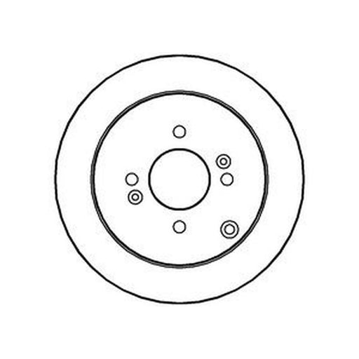 Abtex 2 x Solid Rear Brake Discs BD1271S