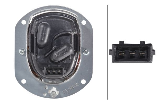 Hella High Beam Headlight Right 1F0 010 293-011 22221312