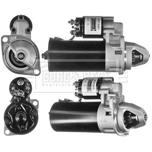 Borg & Beck Starter Motor 12V 1.7kW 9 Teeth BST2491