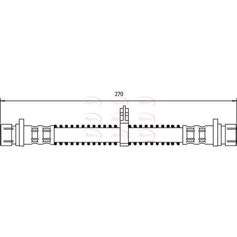 Apec Brake Hydraulic Hose Line Rear HOS3537