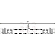 Apec Brake Hydraulic Hose Line Rear HOS3537