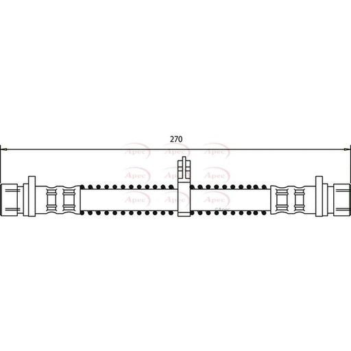 Apec Brake Hydraulic Hose Line Rear HOS3537