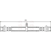 Apec Brake Hydraulic Hose Line Rear HOS3537