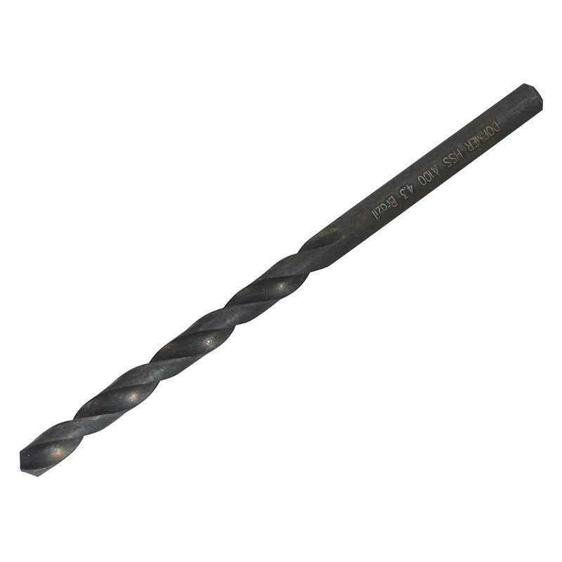 Dormer A100 HSS Jobber Drill Bit OL:80mm WL:47mm 4.3-4.7mm