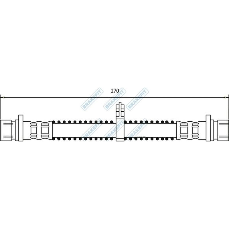 Apec Brake Hydraulic Hose Line Rear BHO4281