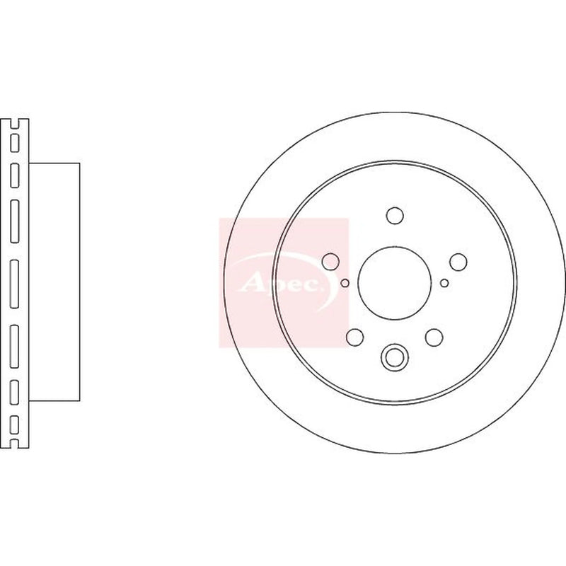Apec 2 x Vented Front Brake Discs DSK4145