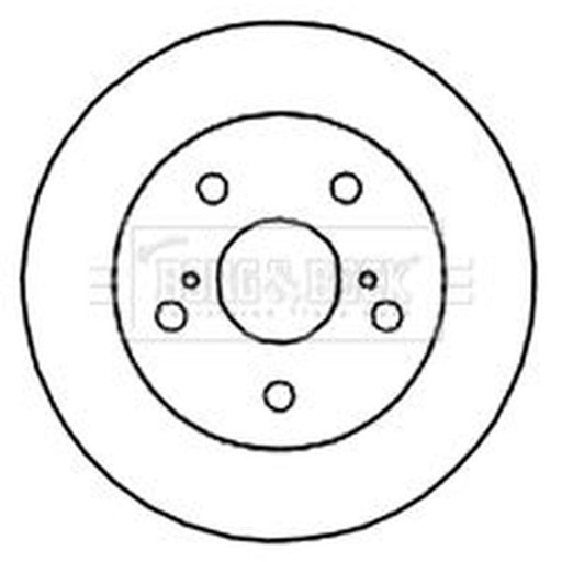 Borg & Beck 2 x Rear Brake Discs BBD4666