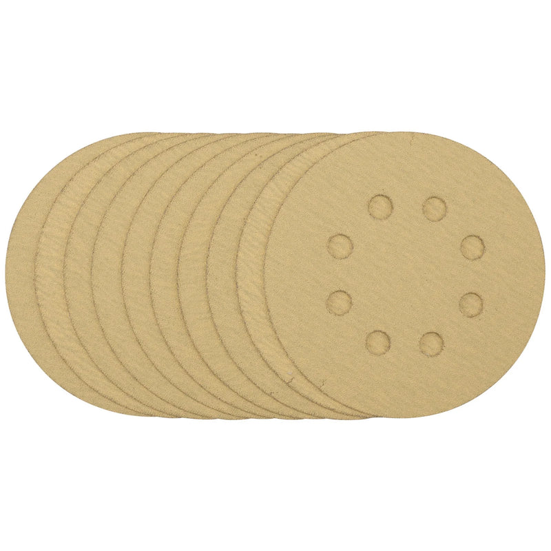 Draper Sanding Discs 125mm 120 Grit Pack of 10