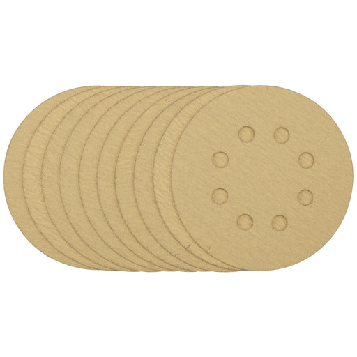 Draper Sanding Discs 125mm 120 Grit Pack of 10