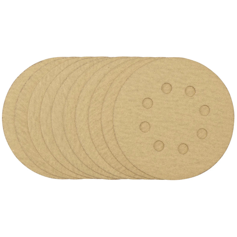 Draper Sanding Discs 125mm 180 Grit Pack of 10