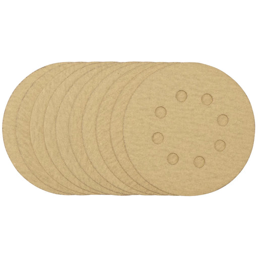 Draper Sanding Discs 125mm 180 Grit Pack of 10