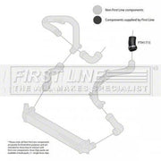First Line Intercooler Turbo Charge Air Hose FTH1715