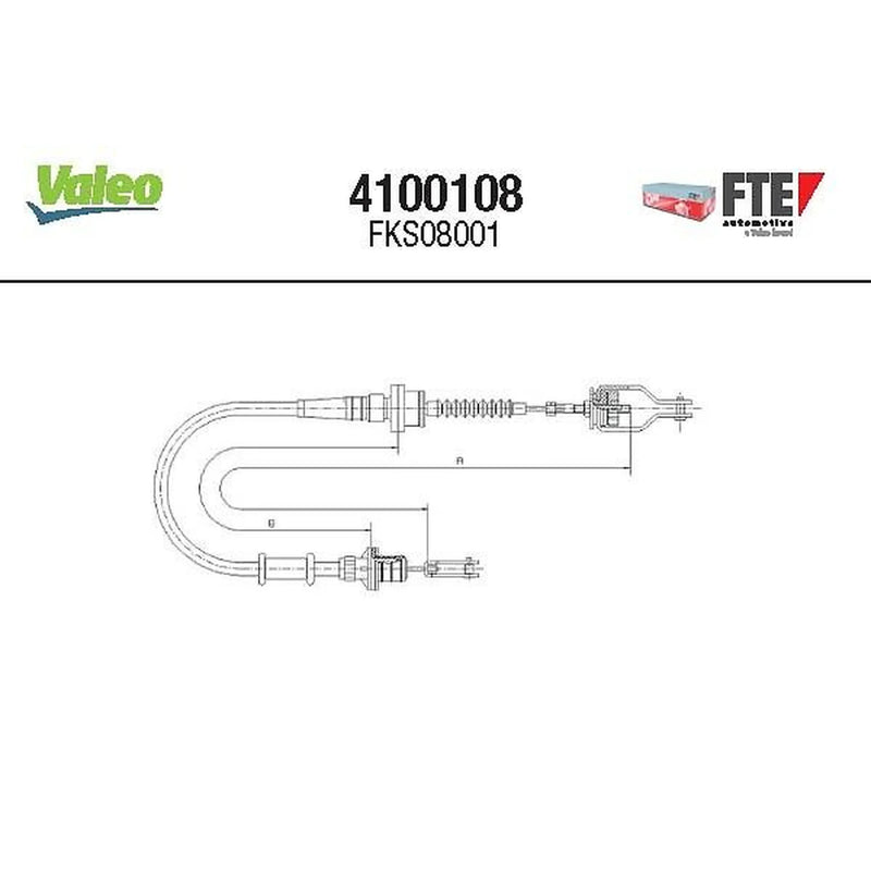 Valeo Clutch Control Cable Pull 4100108