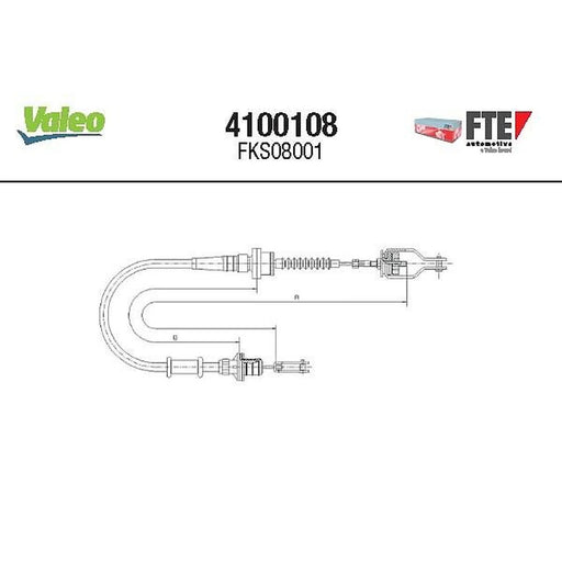 Valeo Clutch Control Cable Pull 4100108