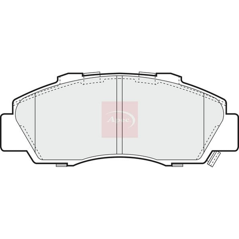 Apec Front Brake Pad Set PAD1014