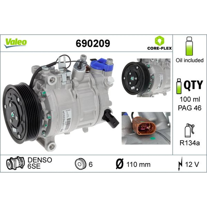 Valeo Air Conditioning Compressor 690209