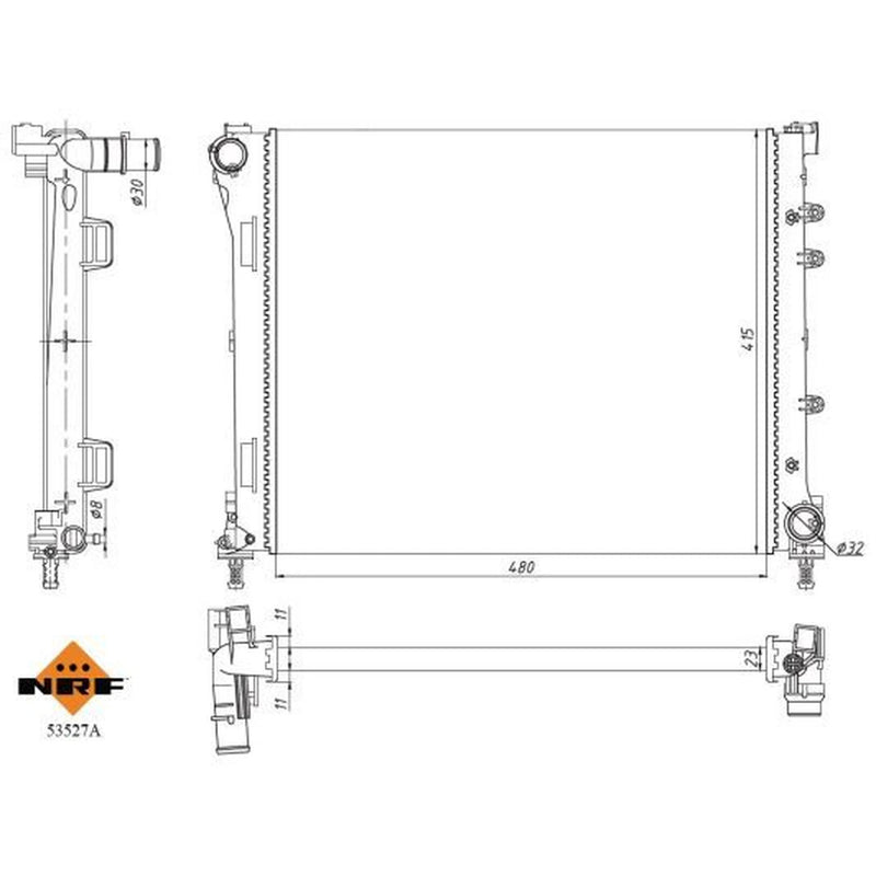 NRF Engine Radiator 53527A