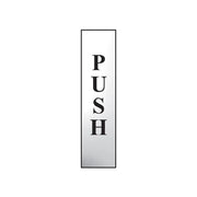 Scan Push Vertical - Polished Chrome Effect 50 x 200mm - 6032C