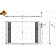NRF Air Conditioning Condenser 350224